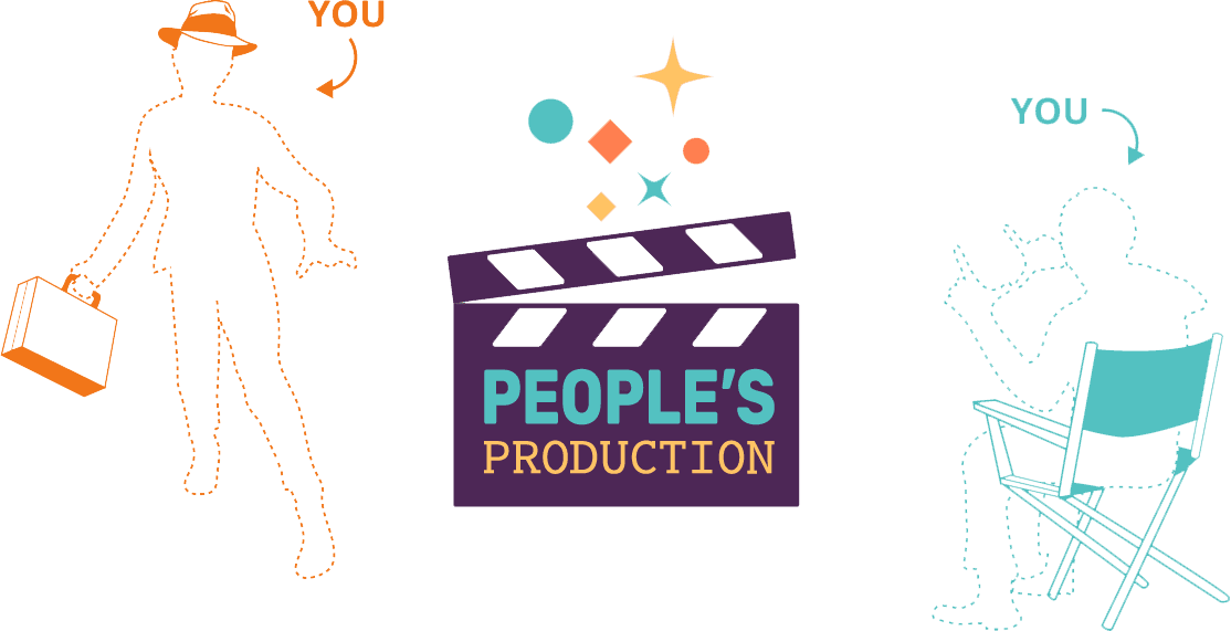 People's Production Logo and illustrated figures