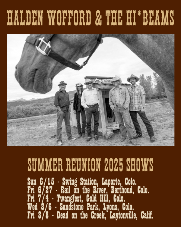 Halden Wofford & the Hi*Beams summer shows 2025