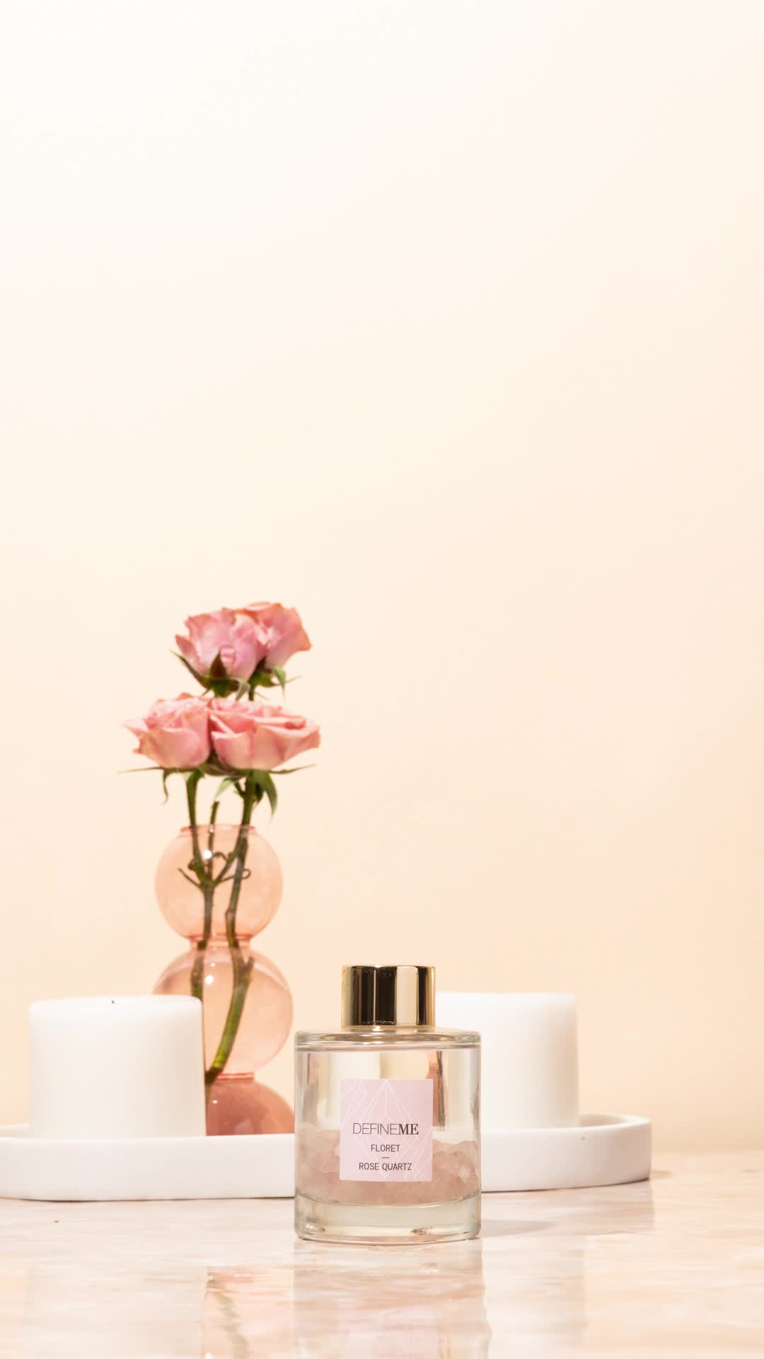 HOT Floret Rose Quartz Perfume Floret Rose Quartz Crystal Reed