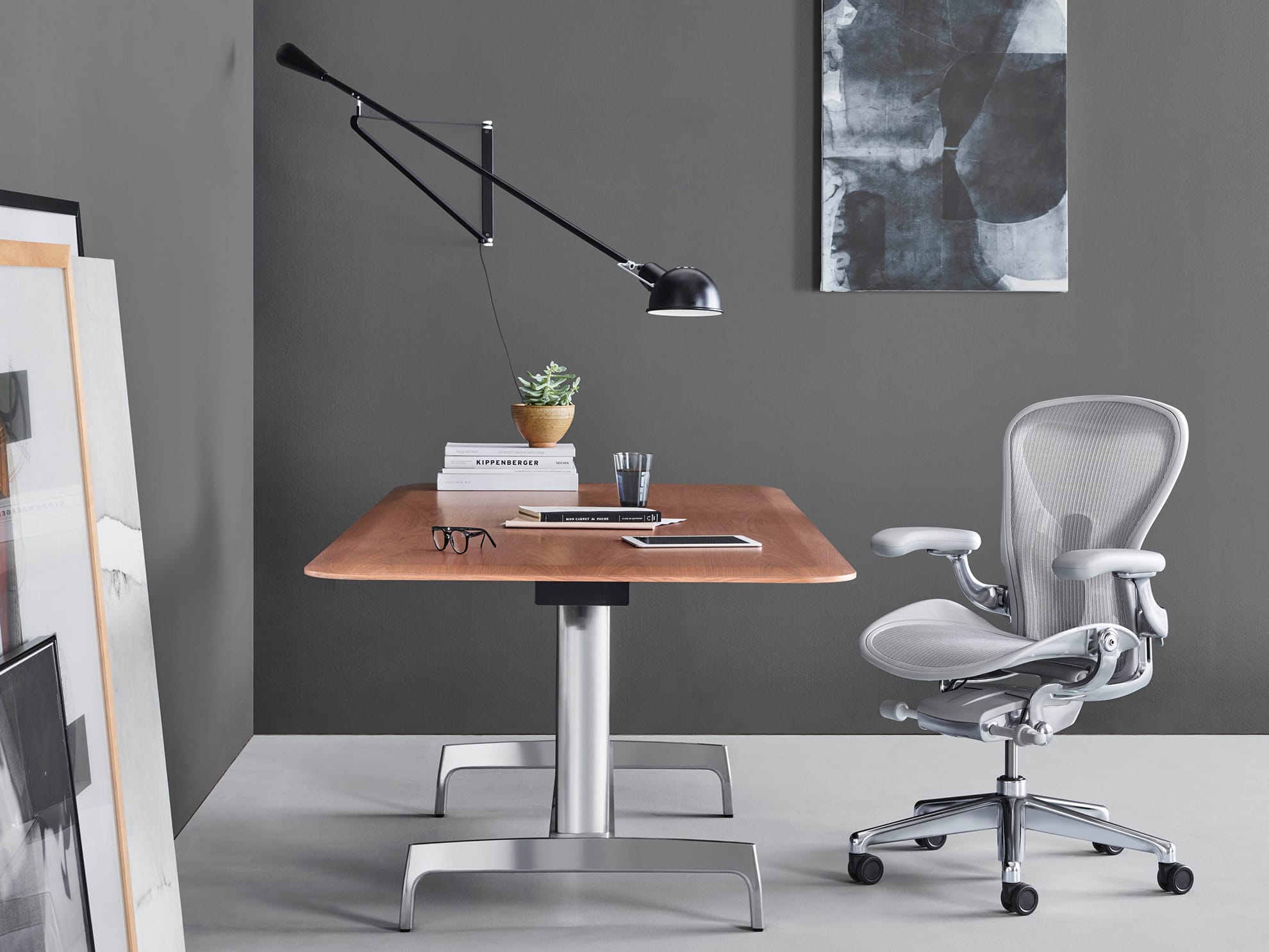 Herman Miller Aeron Mineral / Polished Aluminum Combinations