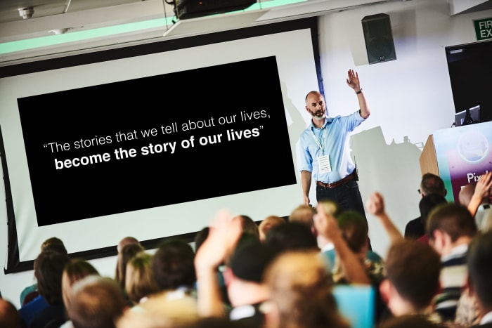 Ben speaking at Pixel Pioneers in Bristol