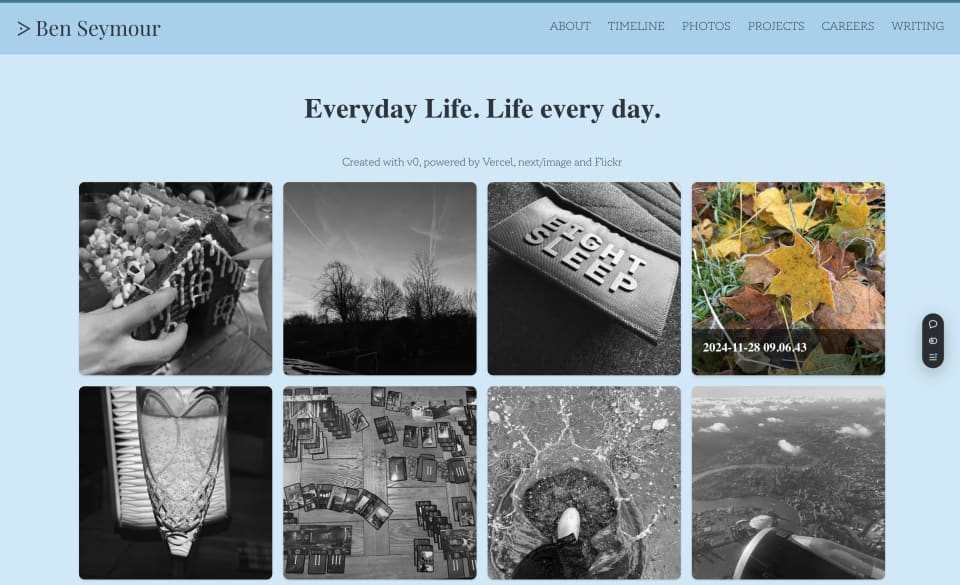 Screenshot showing Flickr photo management interface
