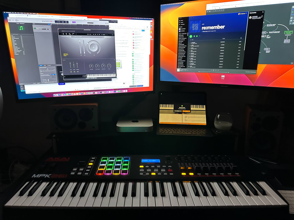 Akai MIDI, in Mac Mini M2 Pro with DAW