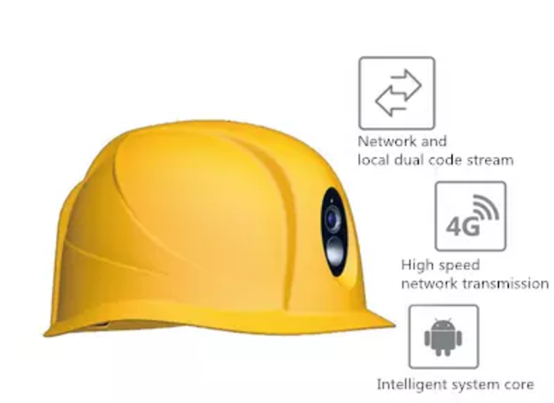 4G Smart Safety Construction Helmet with Camera and 2way talkback TSES Technical