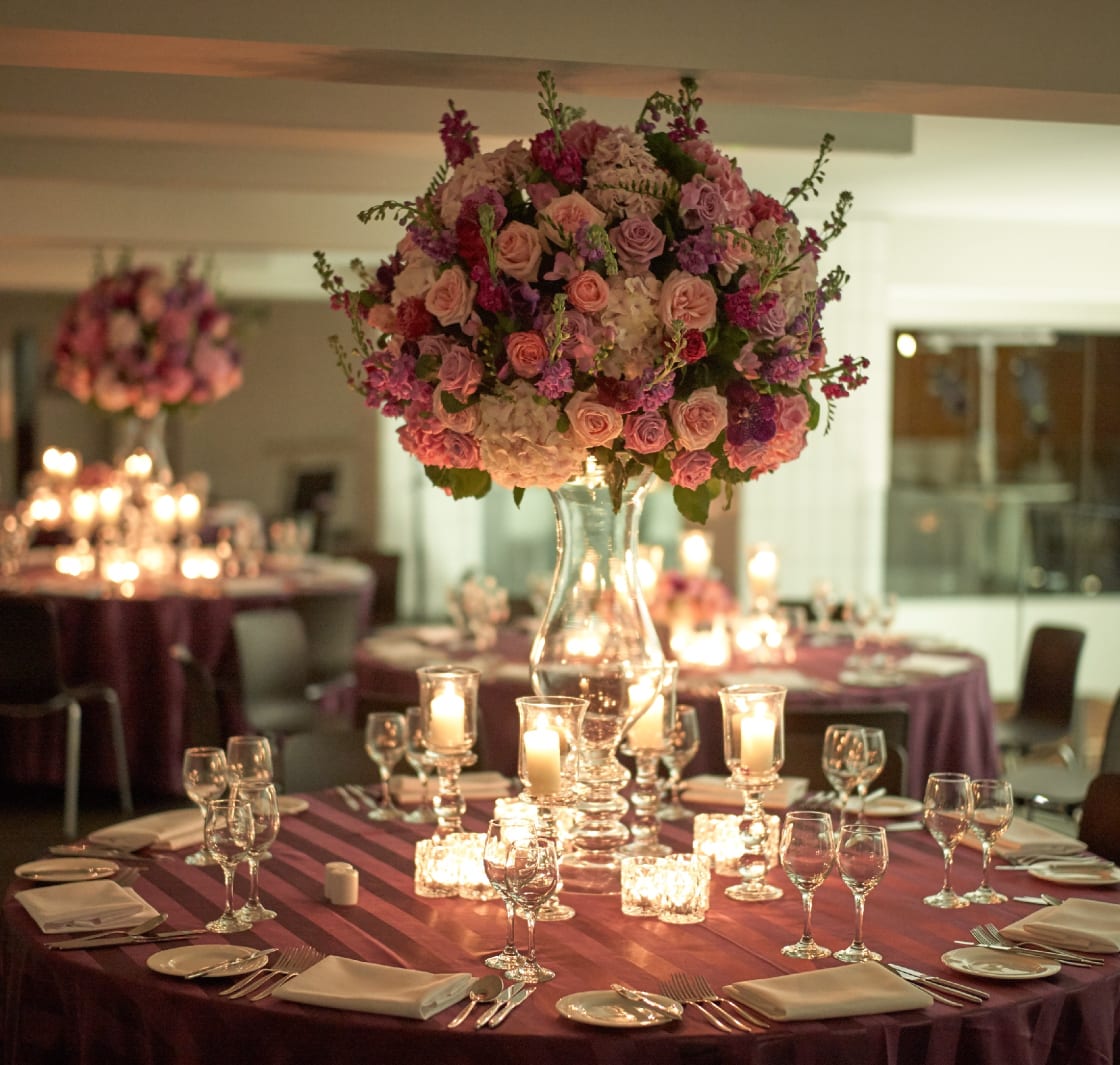 A dinner table at the Terrace Restaurant in ZSL London Zoo