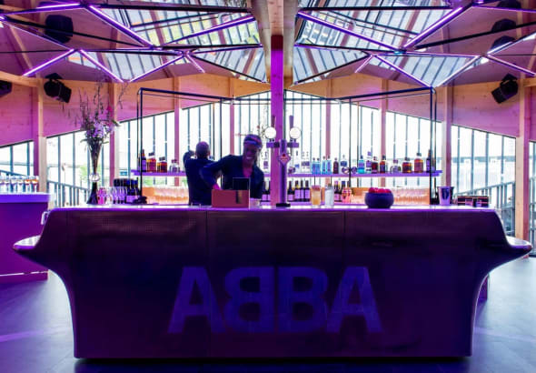 A photo of the arena bar