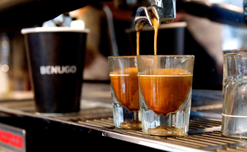 Coffee shots at 150 Holborn