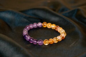 Amethyst & Citrine Crystal Bracelet