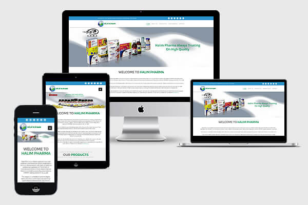 Halim Pharma Ltd, Kabul, Afghanistan website design, development Case Study