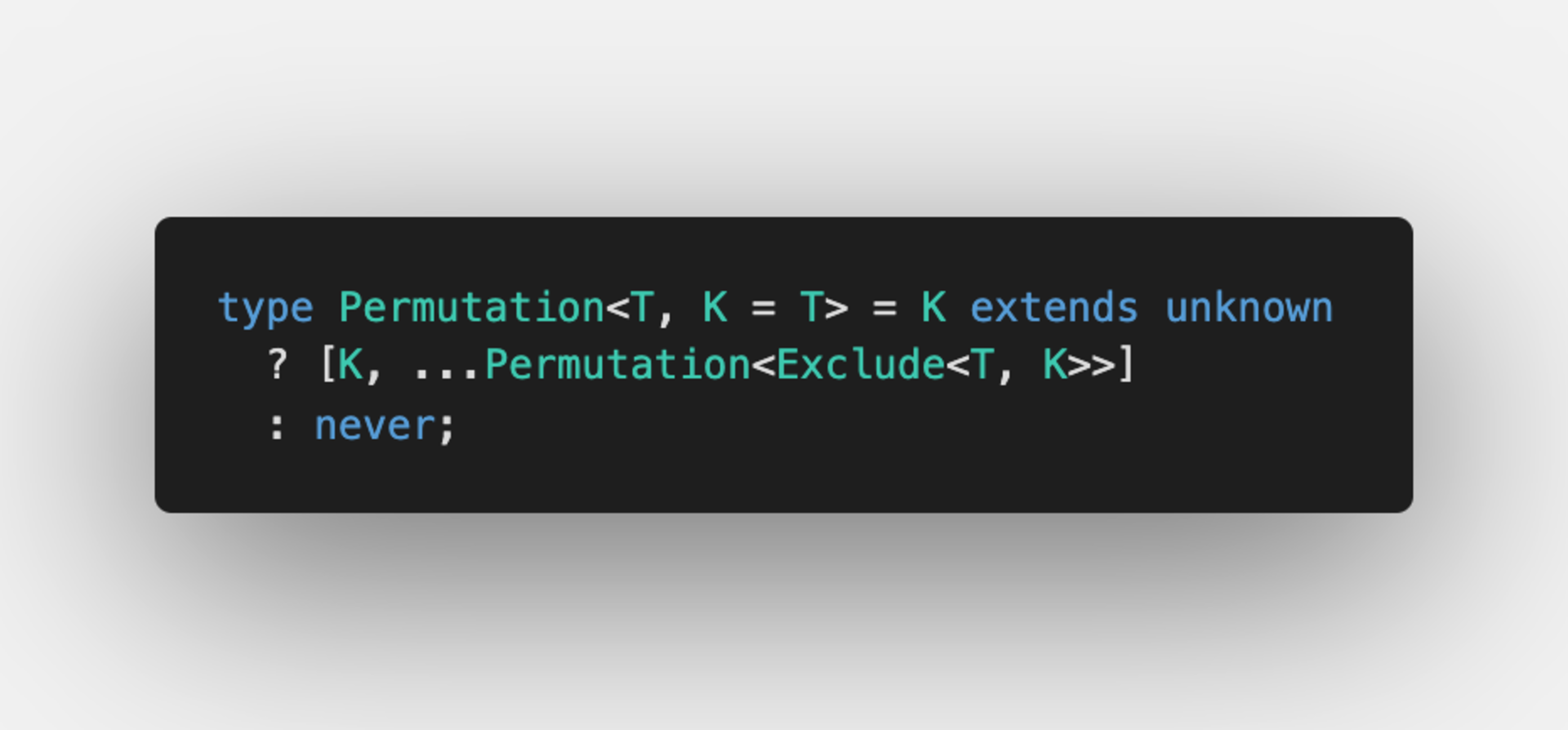 Use generic type variable