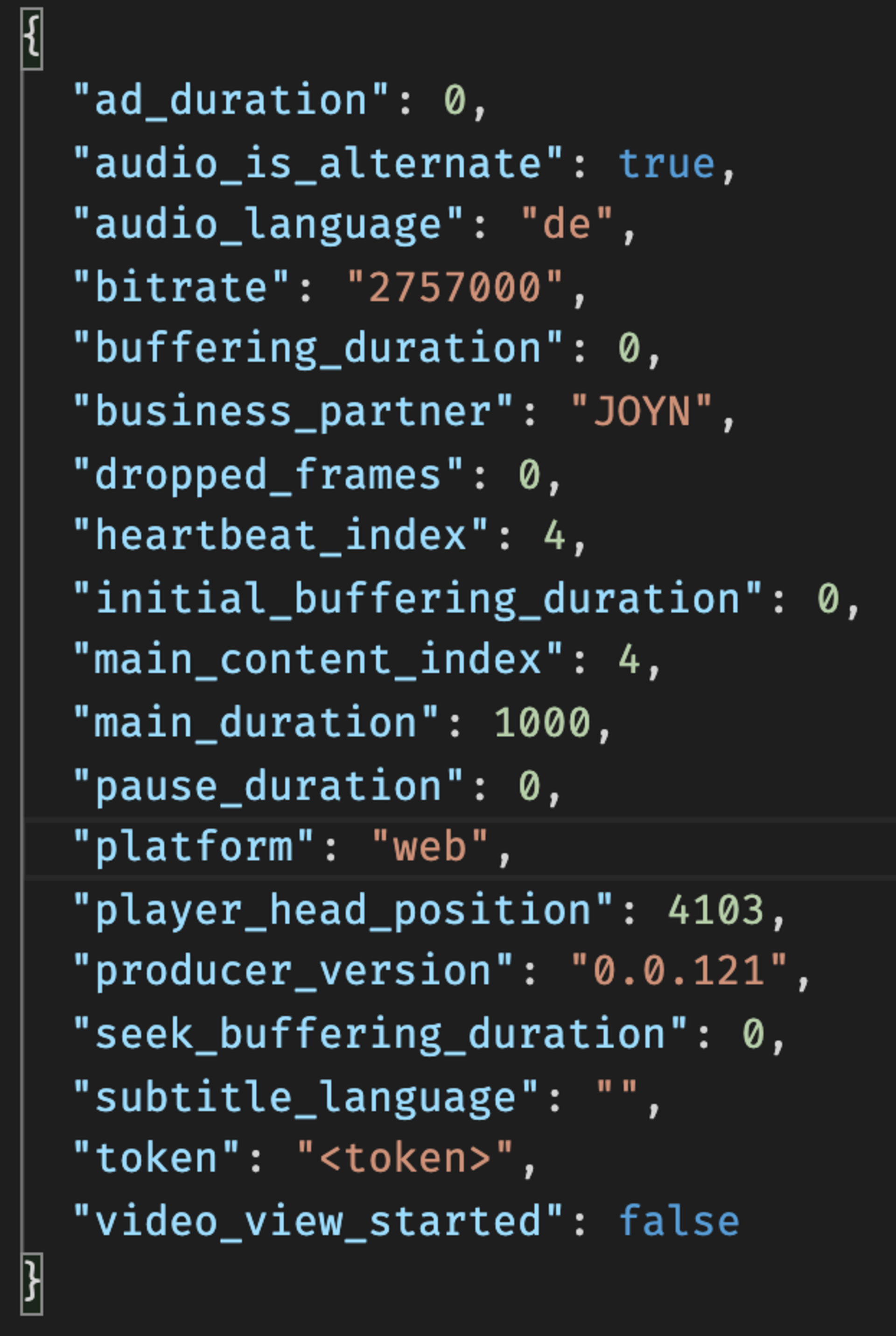 Joyn /beta request body