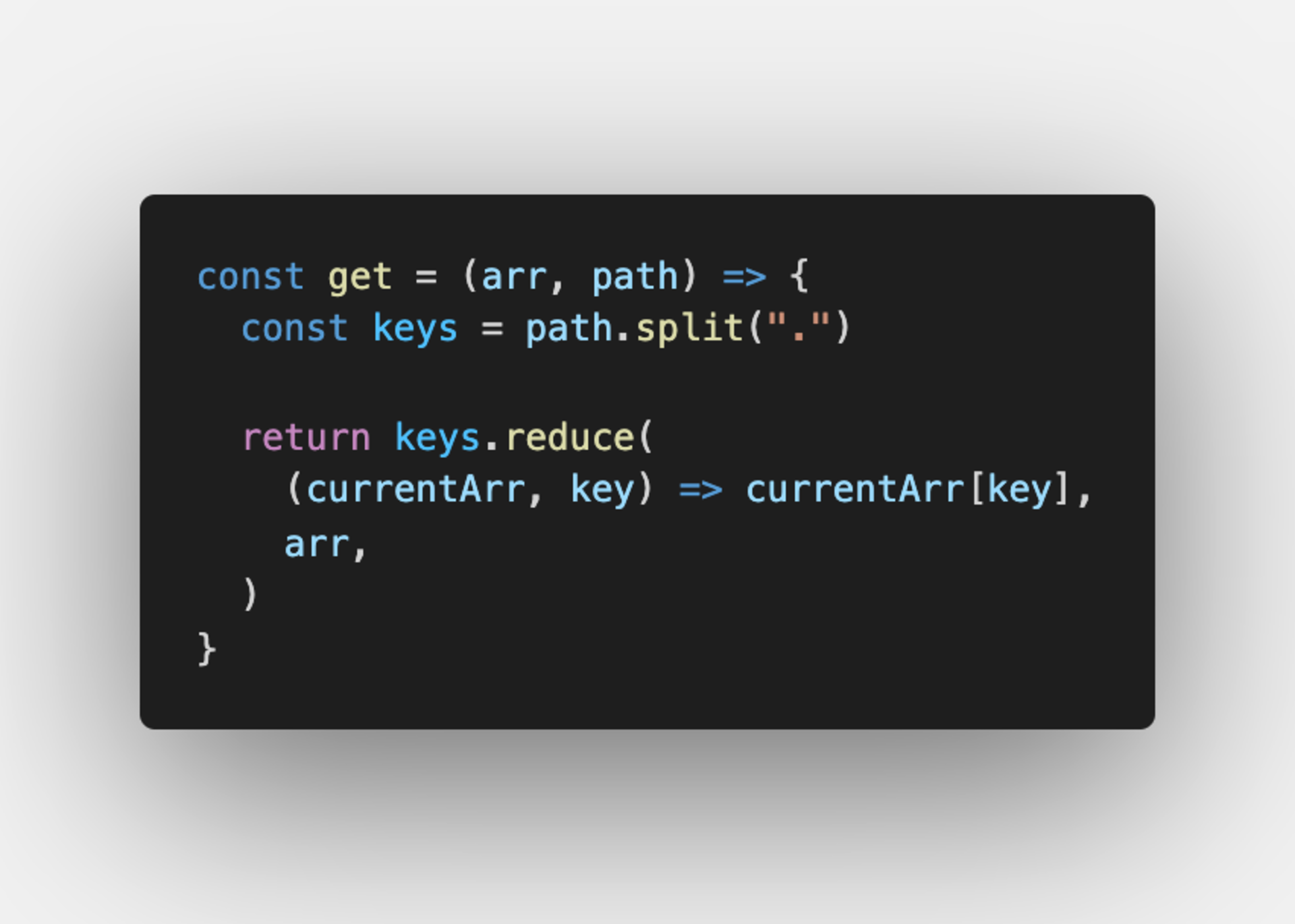 Get function for arrays in JS