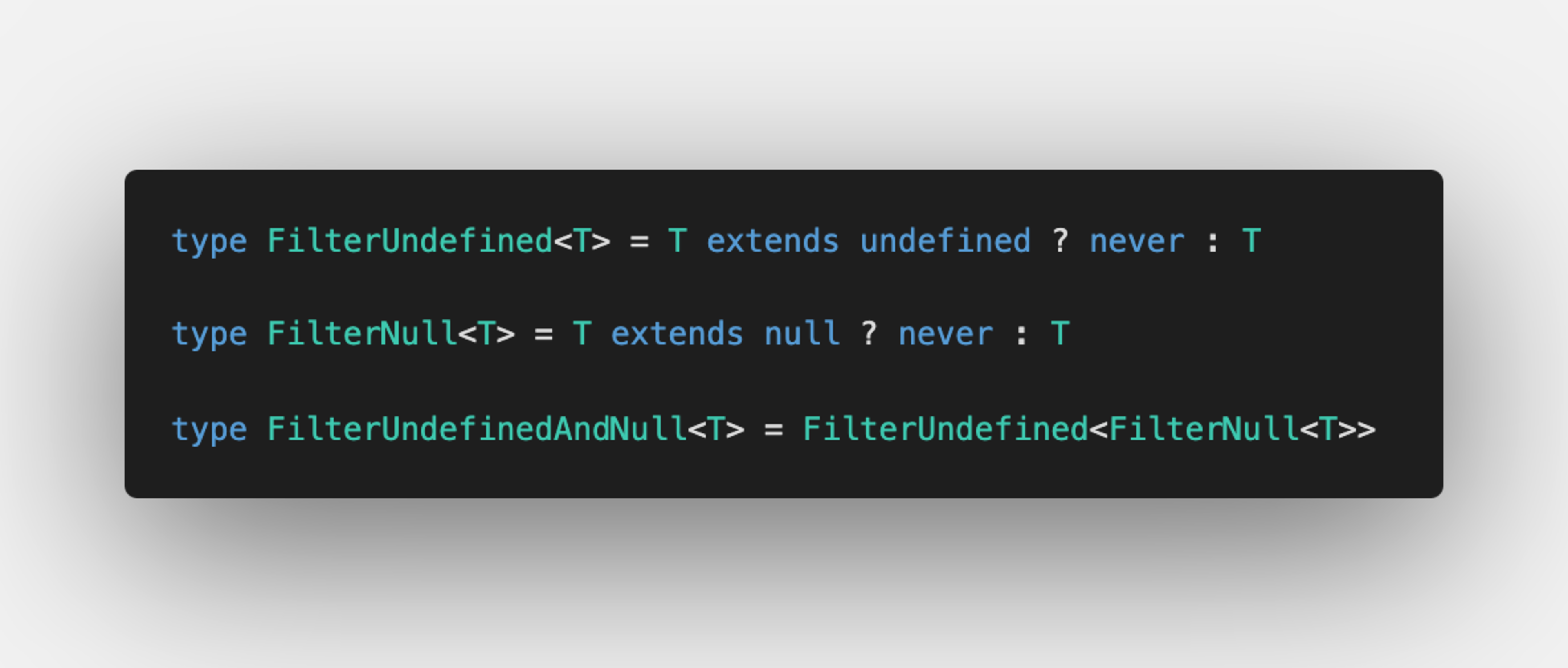 Filter undefined, null or both