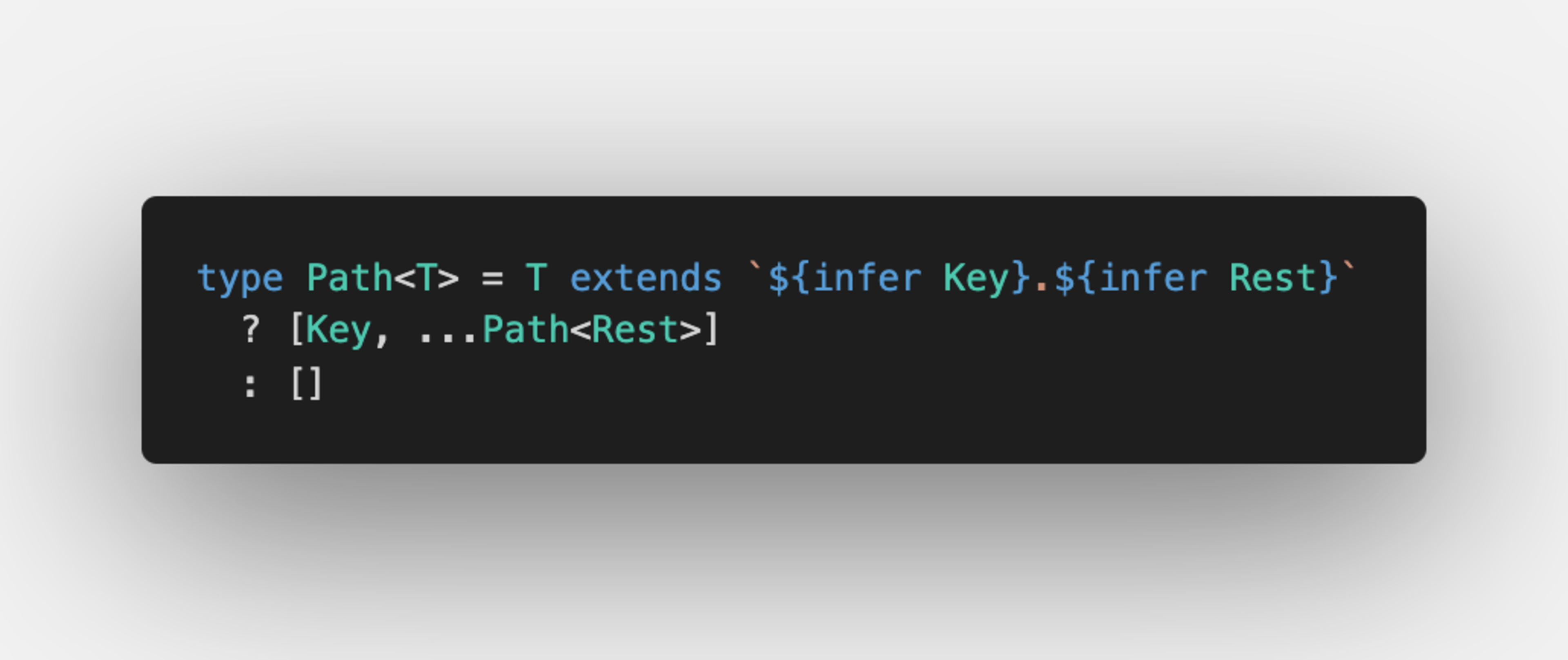 Path transforms a string into keys, version 1