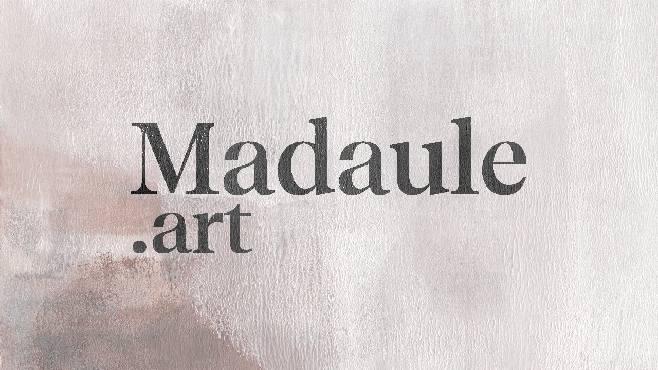 logo of Madaule.art on a wall