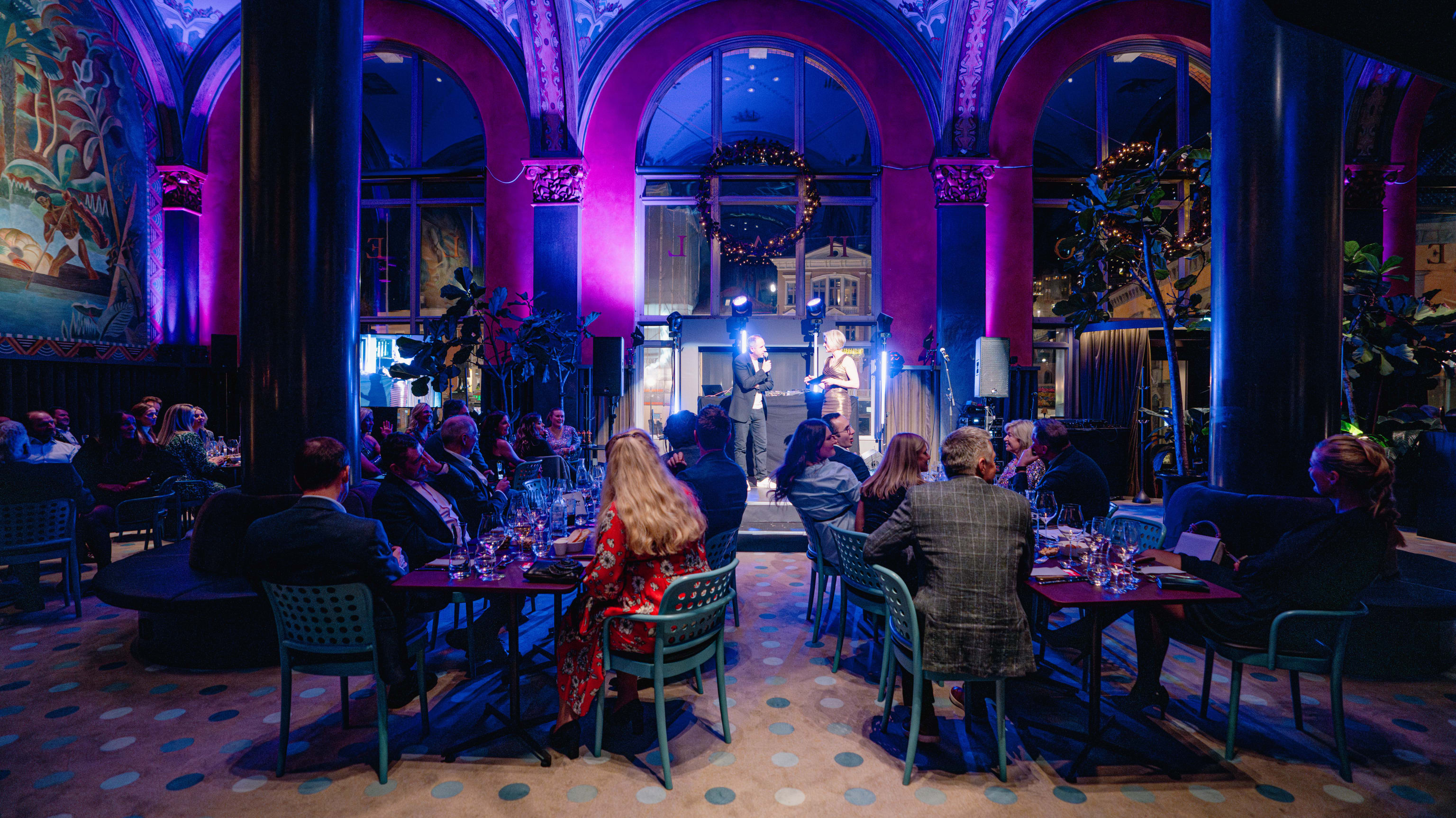 Christmas party with hotel stay