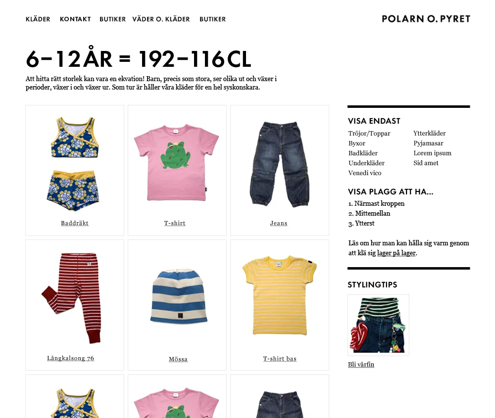 Polarn o pyret category page
