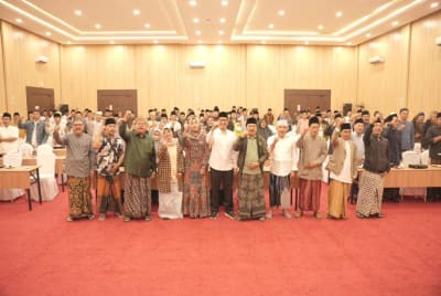 Pengasuh Pondok Pesantren se-Nganjuk Deklarasi Dukung Gus Muhibbin dan Aushaf Fajr sebagai Bupati dan Wakil Bupati