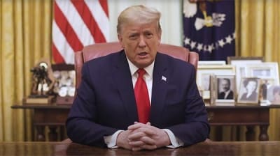 Donald Trump Teken Keputusan Presiden Perintahkan Buang Drone China