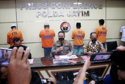 Ancam Menko Polhukam Mahfud MD, 4 Orang Ditangkap Polda Jatim