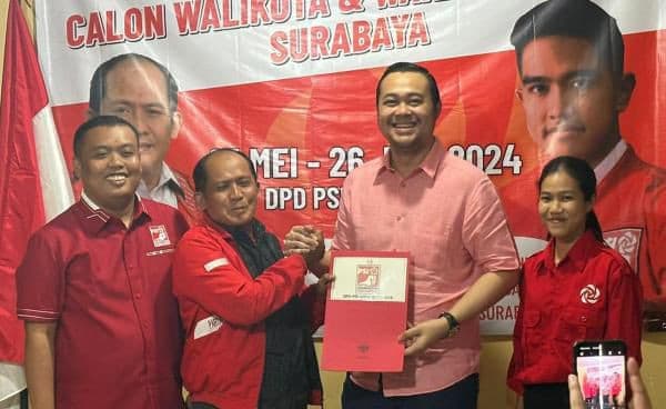 Bayu Airlangga Daftar Bacawali Kota Surabaya dari PSI