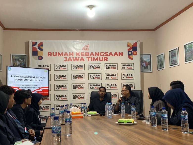 Masuki Tahun Politik, DEMA FITK UIN Maliki Malang Berkunjung ke Rumah Kebangsaan Jatim