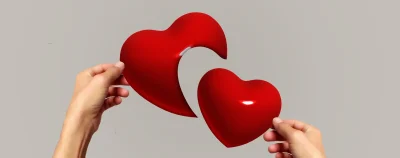 tangan, jantung, pemisahan, cinta, membingungkan, bergabung bersama, patah hati, dipisahkan, emosi, patah hati, patah hati, patah hati, patah hati, patah hati