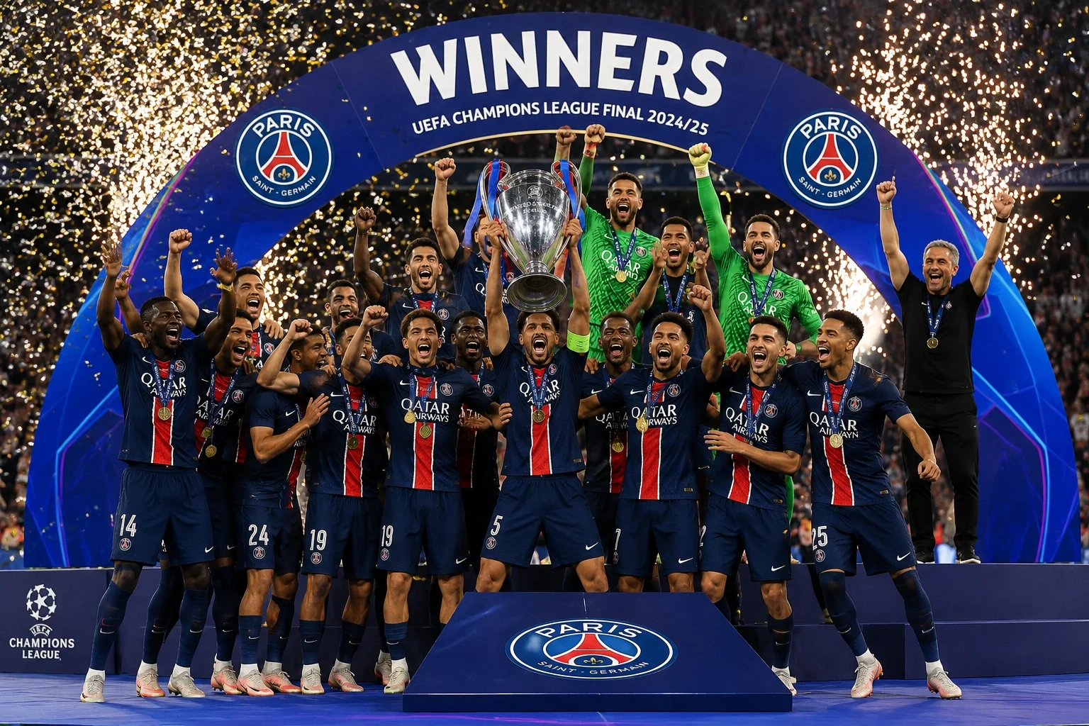 PSG Juara Liga Champions Usai Taklukkan Arsenal Lewat Adu Penalti