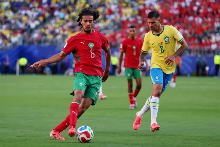 Ayyoub Bouaddi was the star player for Morocco in their first World Cup 2026 match against Brazil on Saturday [Caean Couto/Reuters]