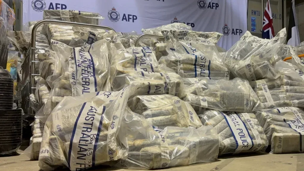 Largest ever cocaine bust in Australia after police raid underground bunker
