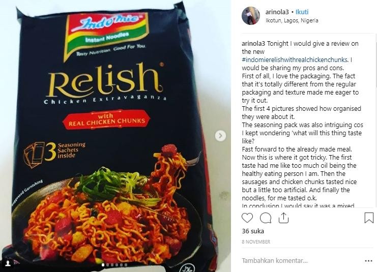 Indomie Relish Chicken Extravaganza
