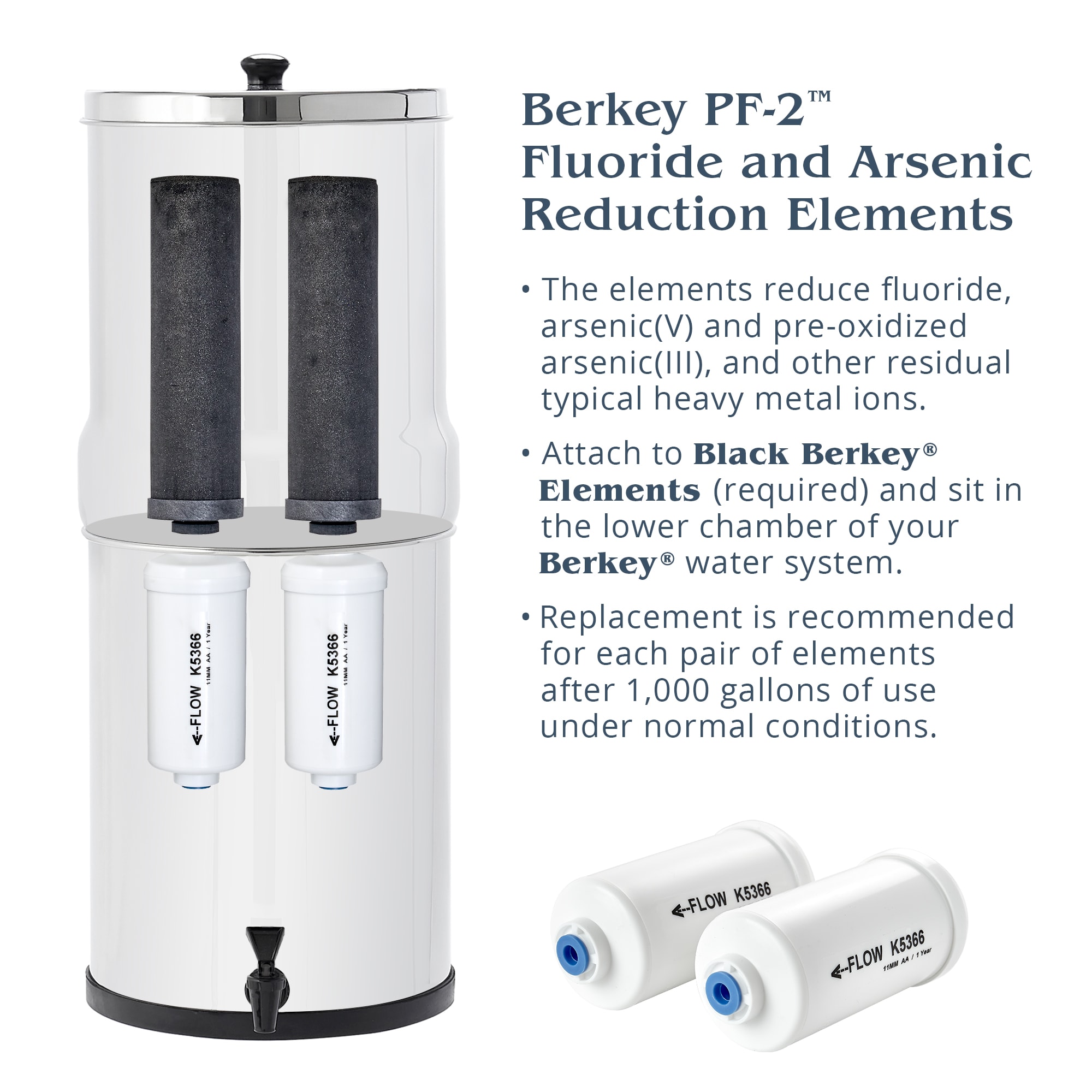 Berkey PF-2 Fluoride Filters