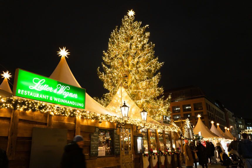 Lutter & Wegner Weihnachtsmarkt Gendarmenmarkt