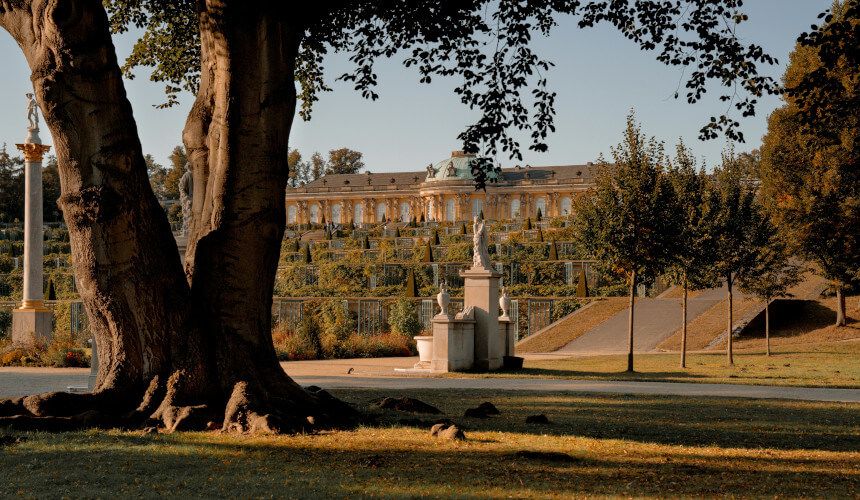 Parco del castello di Potsdam
