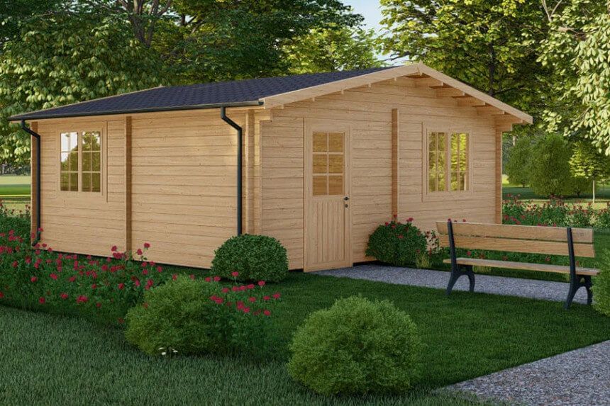 Gartenhaus kompakt aus Holz