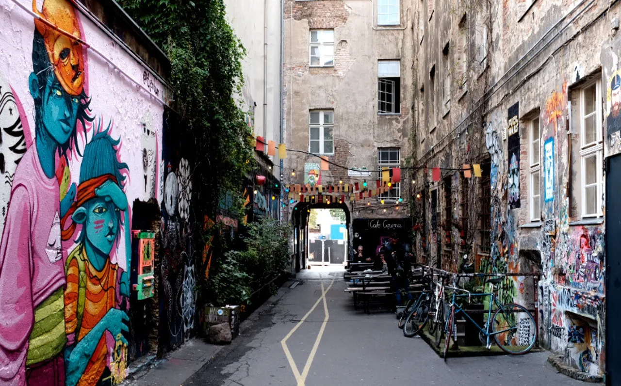 Haus Schwarzenberg à Berlin Mitte : Street Art, Musée et Bar