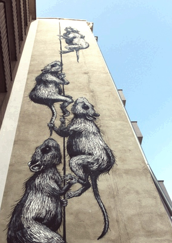 Street Art Schönhauser Allee von Roa