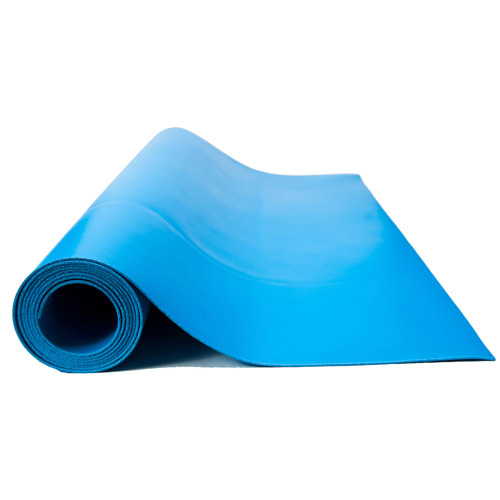 3 Ft. x 10 Ft. ESD Vinyl Mat Roll, Blue Color by Bertech