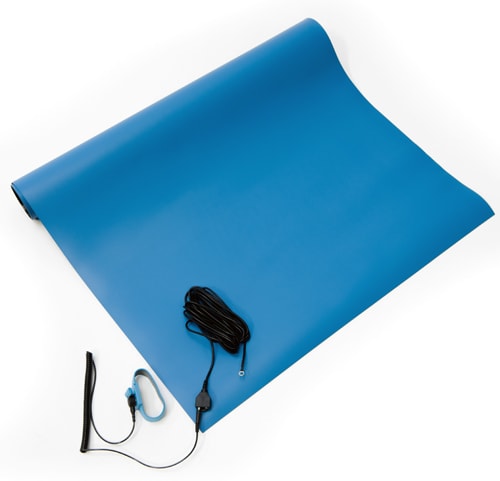 2 Ft. x 4 Ft. ESD Rubber Mat Kit, Blue by Bertech