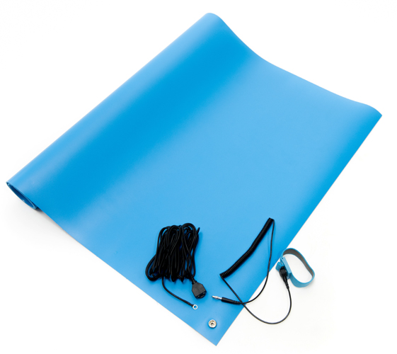 esd vinyl mat kit blue