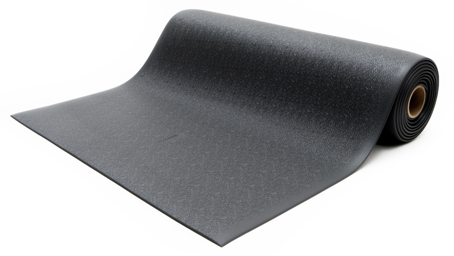 black anti fatigue mat textured