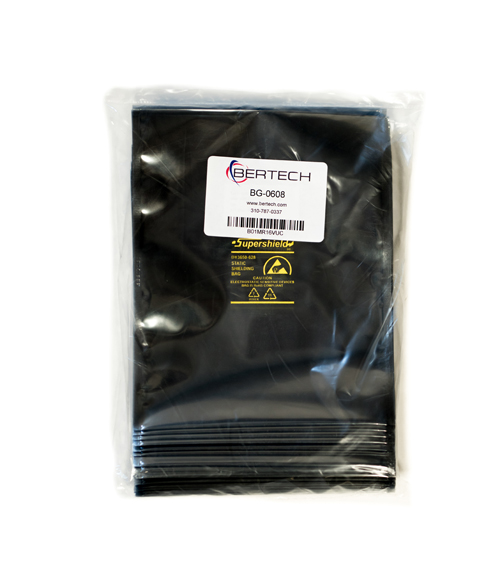 6 In. x 8 In. ESD Bags, Open Top (100 Bags/Pack) Bertech