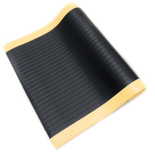 Black_Yellow_Anti_Fatigue_Mat_Ribbed_Bevelled