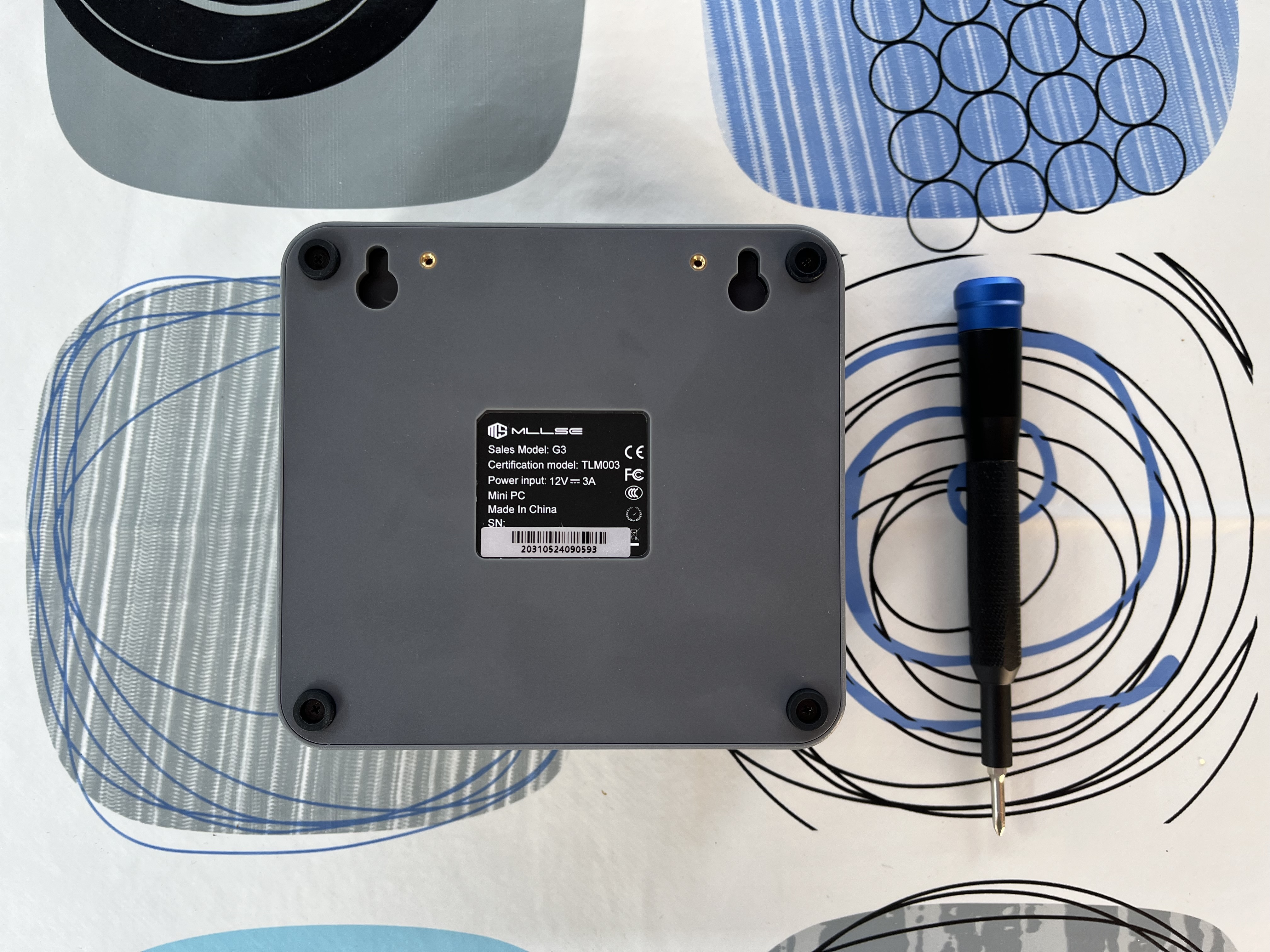 Back View of Mllse G3 Mini PC