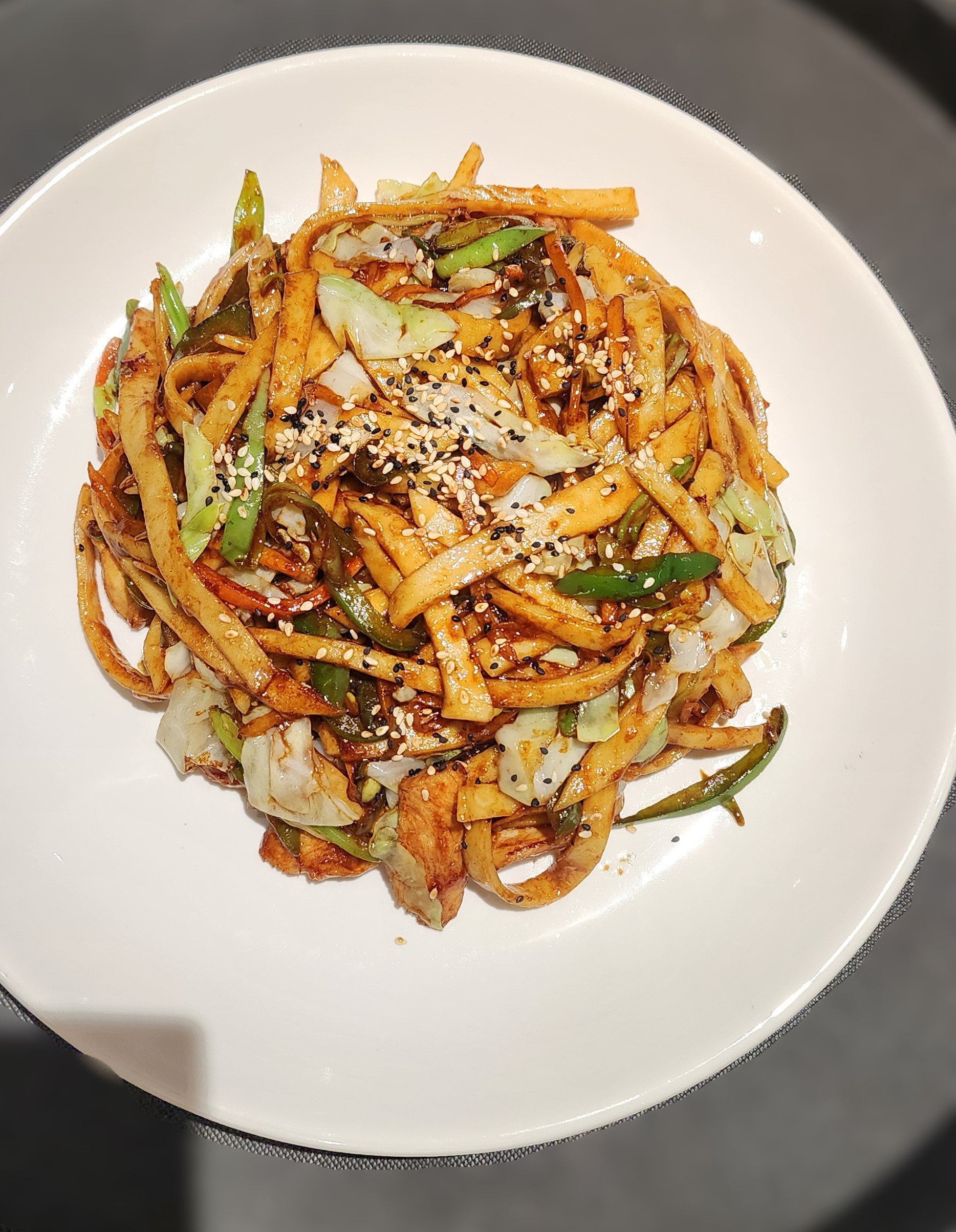 Mixed Handmade Stir-Fry Noodles