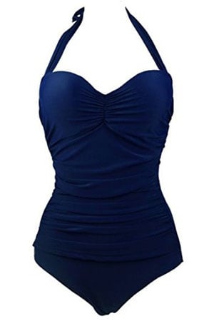 Retro Halter - One Piece Inspired Bathing Suit Brand - Vintage-One Piece Pin up Monokinis Swimsuit womens bra sized swimwear - Retro Halter - One Piece Inspired Bathing Suit Brand - Vintage-One Piece Pin up Monokinis Swimsuit