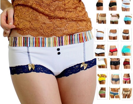 13 FOXERS Cute Boxer Brief Panties Cheeky Womens Cotton Boyshort Underwear swim shorts and board shorts boy shorts FOXERS Cute Boxer Brief Panties Cheeky Womens Cotton Boyshort Underwear swim shorts and board shorts boy shorts