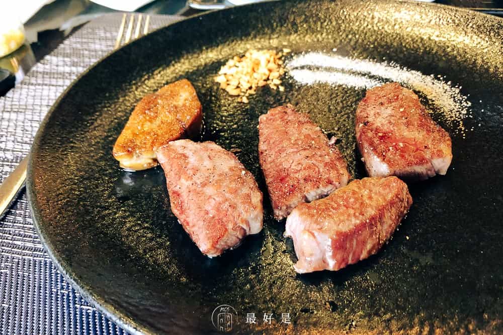 【潼鐵板燒】至善店-陽明山森林鐵板燒享用龍蝦鮑魚牛排、美景與新鮮空氣 潼鐵板燒至善店-牛排