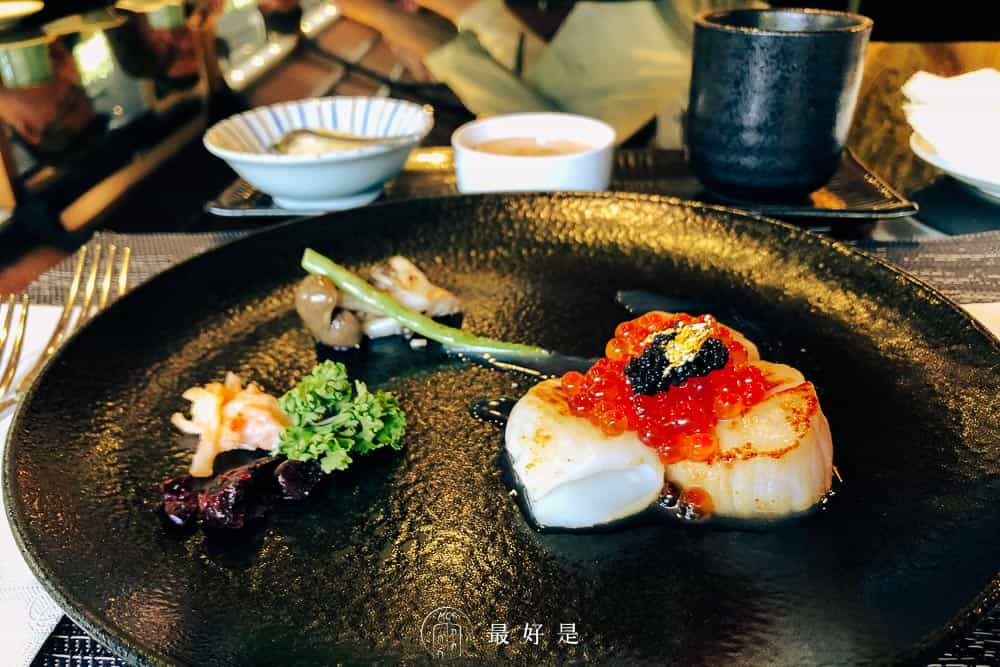 【潼鐵板燒】至善店-陽明山森林鐵板燒享用龍蝦鮑魚牛排、美景與新鮮空氣 潼鐵板燒至善店-干貝