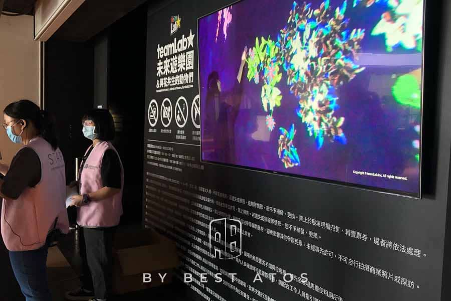 【光與色彩的異想世界】-teamLab未來遊樂園互動展&與花共生的動物們 teamlab-展場入口
